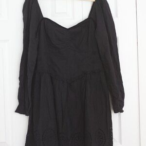 American Eagle Long Sleeve Sweetheart Mini Dress